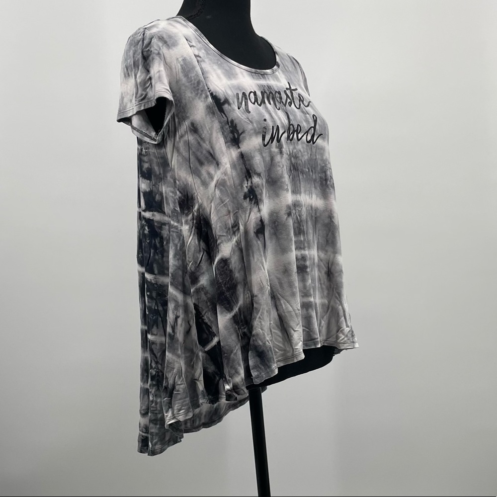 Tie Dye Asymmetrical Tunic Top | Boho Casual Flowy Tee | Women’s M